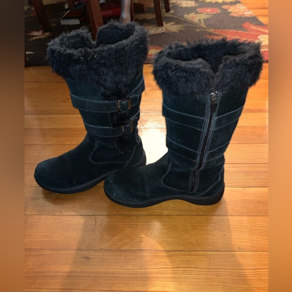 Ll Beam Women’s Nordic Tek2.5 Prima Loft Winter Boots Black Zip Sz 9 buckle Tall - Picture 14 of 16